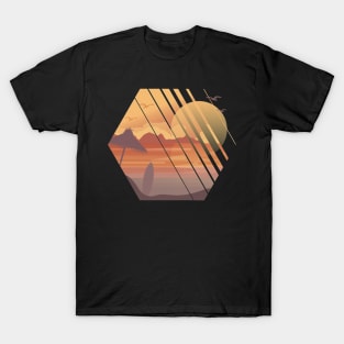 Fading Sunset At The Beach T-Shirt